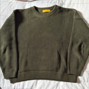 Olive Green Cable Knit Sweater